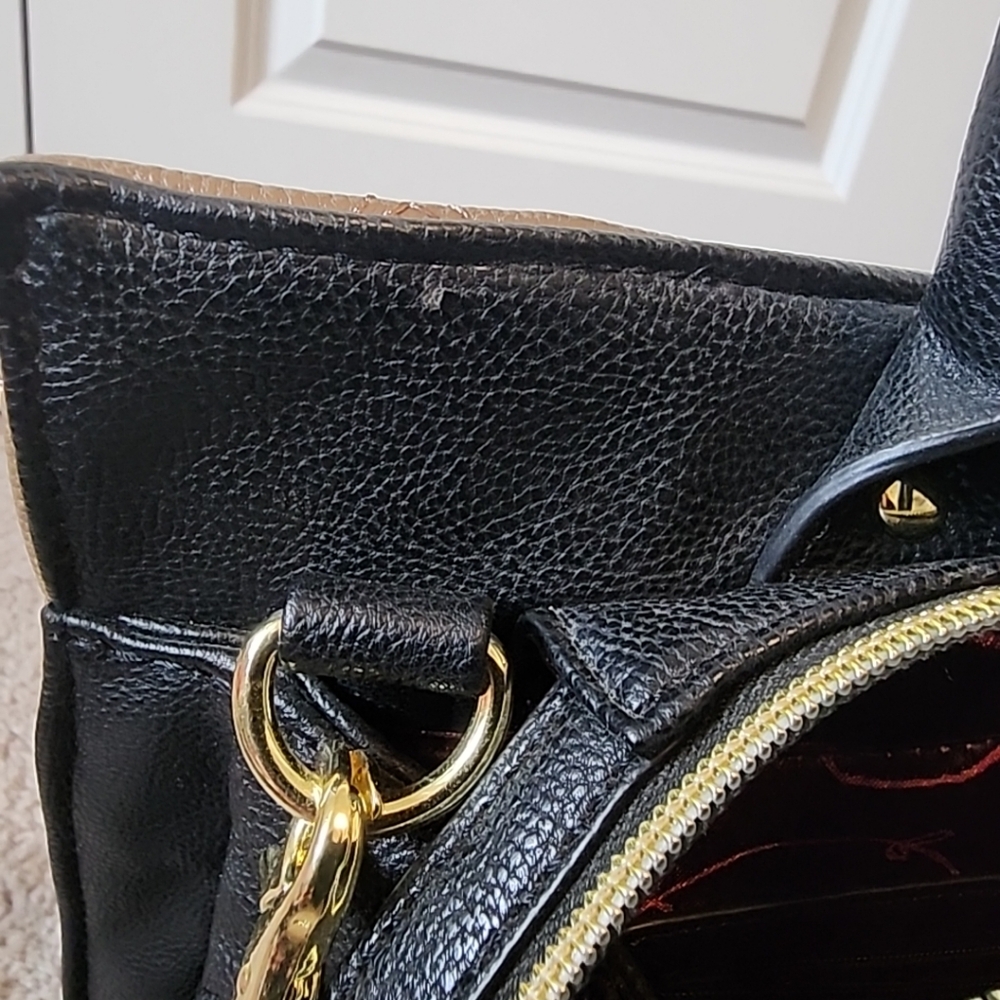 Betsey Johnson Black And Brown Lg Purse - Picture 11 of 14